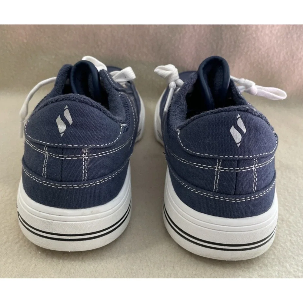 Skechers Los Angeles Arch Fit Arcade Meet Ya There Navy Sneakers Women Sz 6